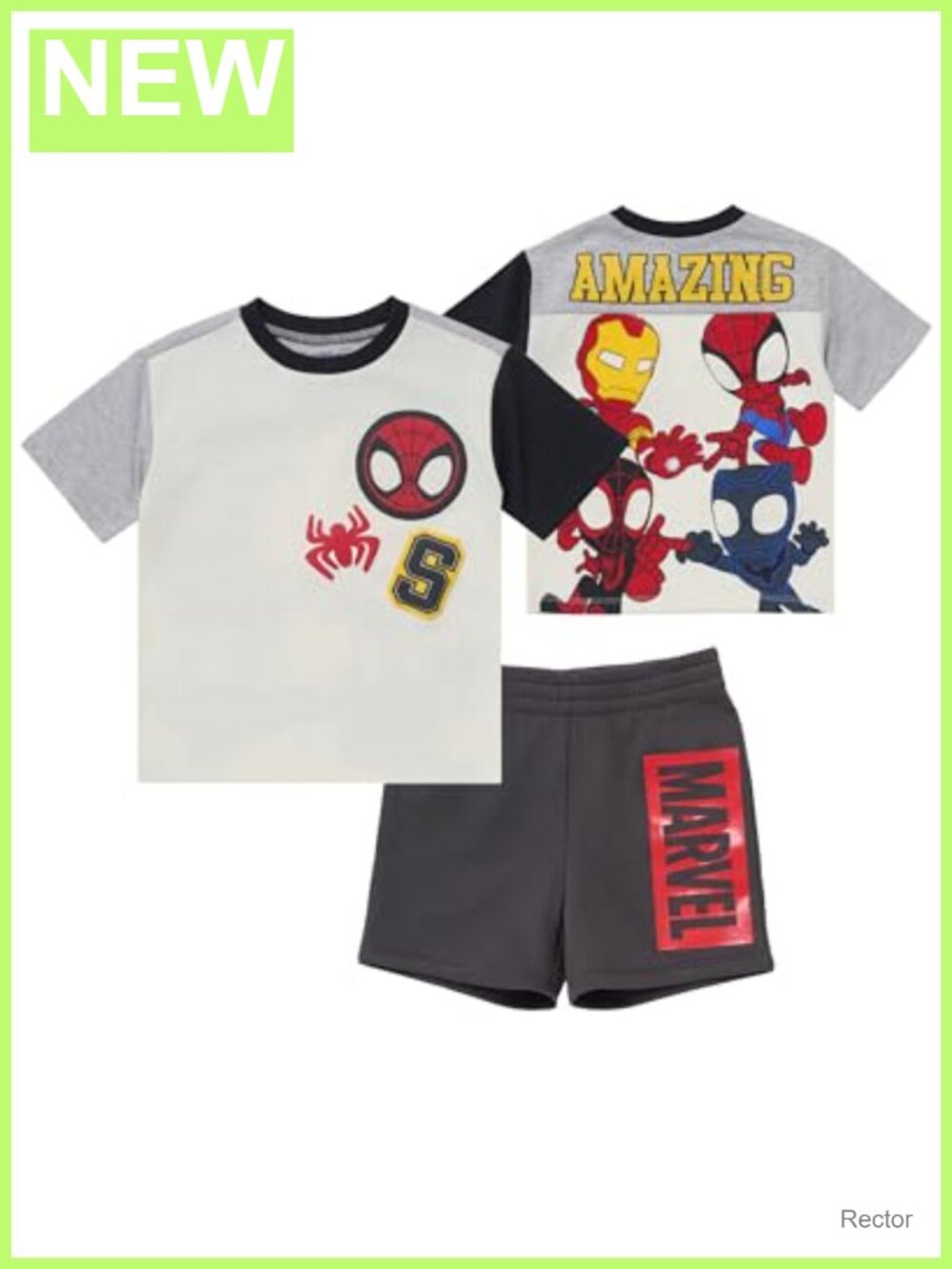 Boys Marvel Spider-Man T-Shirt & Shorts Set 2-Piece Toddler